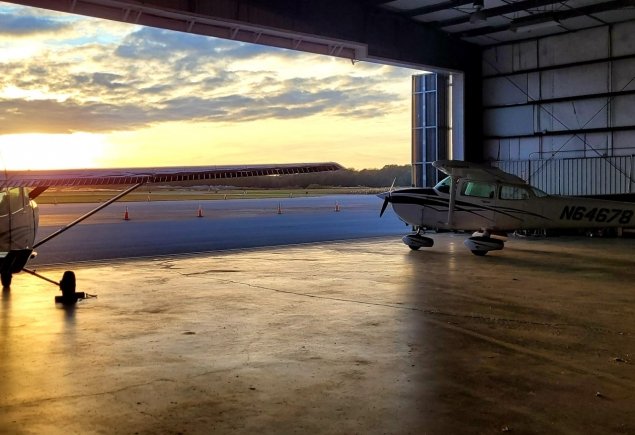 Aircraft in Hangar - Larson.jpg